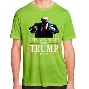 Funny Cats And Ducks For Trump 2024 Kittens Gift Adult ChromaSoft Performance T-Shirt