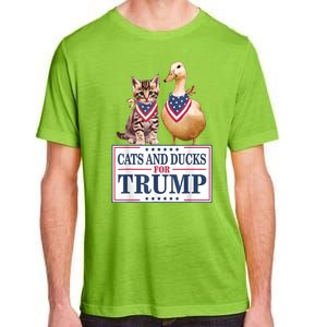 Funny Cats And Ducks For Trump 2024 Gift Adult ChromaSoft Performance T-Shirt