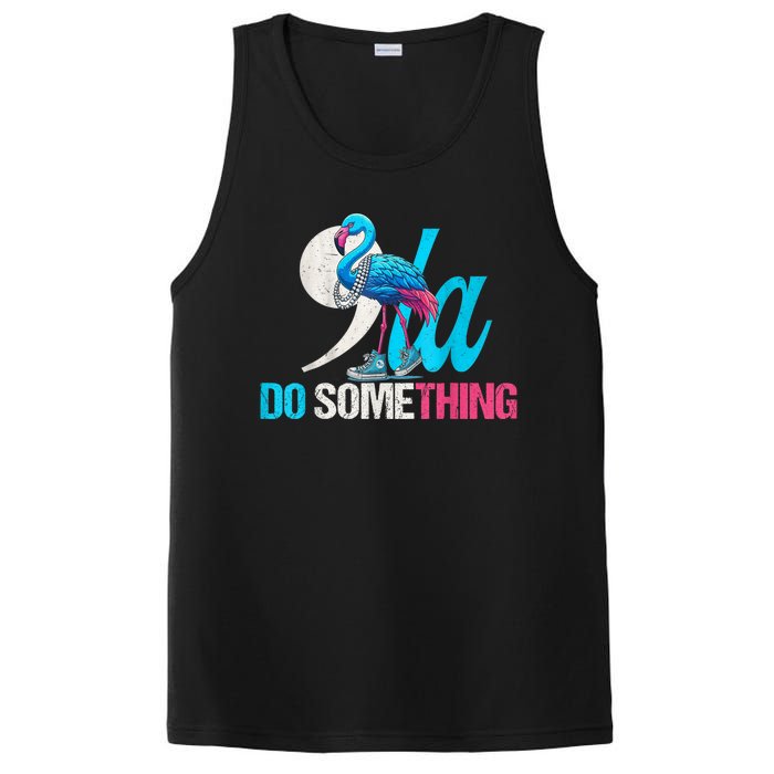 Flamingo Chucks And Pearls Funny Comma La Kamala Harris 2024 PosiCharge Competitor Tank