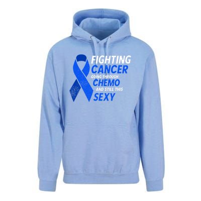 Fighting Cancer And Still This Sexy Colon Cancer Awareness Cool Gift Unisex Surf Hoodie