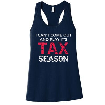 Funny CPA Accountant Gag Gift Women's Racerback Tank