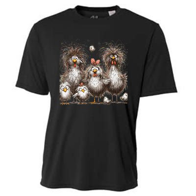 Funny Chicken Art Eagerlys Cooling Performance Crew T-Shirt