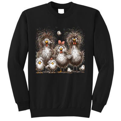 Funny Chicken Art Eagerlys Sweatshirt