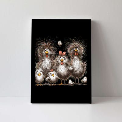 Funny Chicken Art Eagerlys Canvas