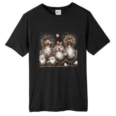 Funny Chicken Art Eagerlys Tall Fusion ChromaSoft Performance T-Shirt