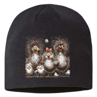 Funny Chicken Art Eagerlys Sustainable Beanie