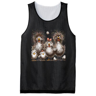 Funny Chicken Art Eagerlys Mesh Reversible Basketball Jersey Tank