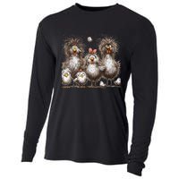 Funny Chicken Art Eagerlys Cooling Performance Long Sleeve Crew