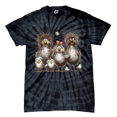 Funny Chicken Art Eagerlys Tie-Dye T-Shirt