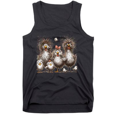 Funny Chicken Art Eagerlys Tank Top