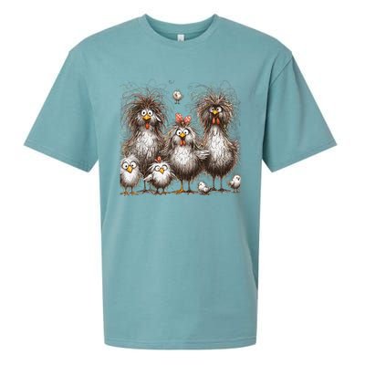 Funny Chicken Art Eagerlys Sueded Cloud Jersey T-Shirt