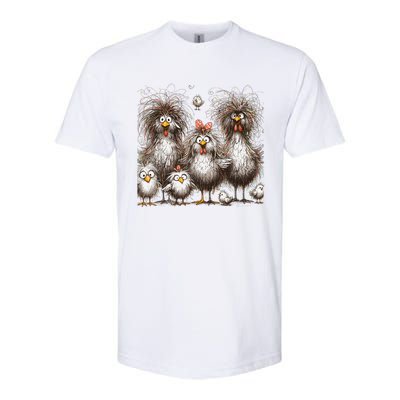 Funny Chicken Art Eagerlys Softstyle CVC T-Shirt