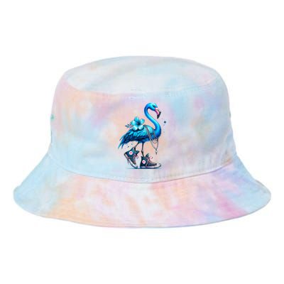 Flamingo Chucks And Pearls Comma La Kamala Harris 2024 Tie Dye Newport Bucket Hat