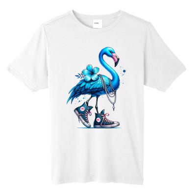 Flamingo Chucks And Pearls Comma La Kamala Harris 2024 Tall Fusion ChromaSoft Performance T-Shirt