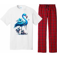 Flamingo Chucks And Pearls Comma La Kamala Harris 2024 Pajama Set