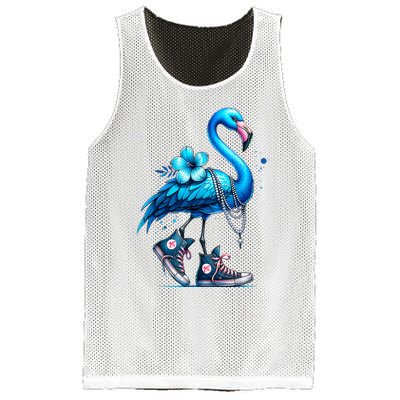 Flamingo Chucks And Pearls Comma La Kamala Harris 2024 Mesh Reversible Basketball Jersey Tank