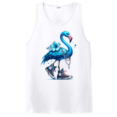 Flamingo Chucks And Pearls Comma La Kamala Harris 2024 PosiCharge Competitor Tank