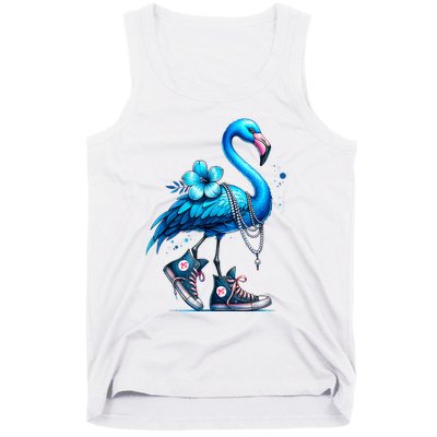 Flamingo Chucks And Pearls Comma La Kamala Harris 2024 Tank Top