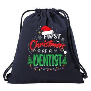 First Christmas As A Dentist 1st Christmas New Dentists Drawstring Bag