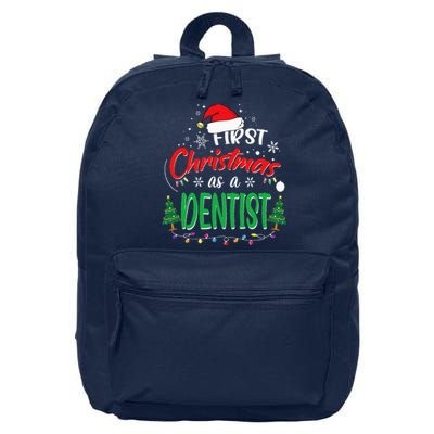 First Christmas As A Dentist 1st Christmas New Dentists 16 in Basic Backpack