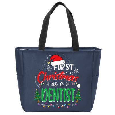 First Christmas As A Dentist 1st Christmas New Dentists Zip Tote Bag