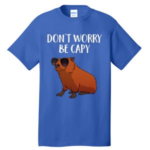 Funny Capybara Art For Cavy Rodent Lover Capybara Tall T-Shirt