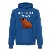 Funny Capybara Art For Cavy Rodent Lover Capybara Premium Hoodie