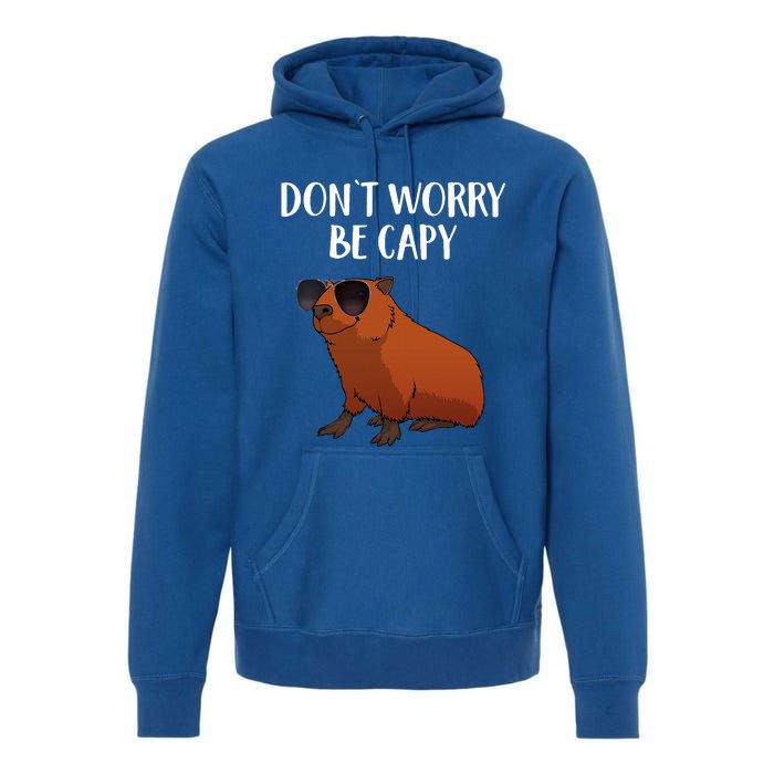 Funny Capybara Art For Cavy Rodent Lover Capybara Premium Hoodie