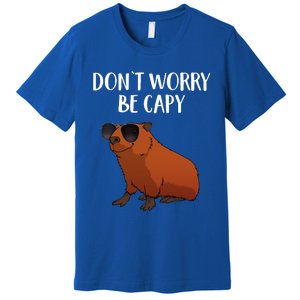 Funny Capybara Art For Cavy Rodent Lover Capybara Premium T-Shirt