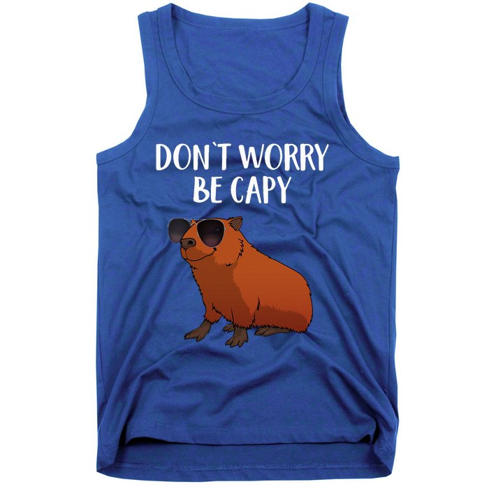 Funny Capybara Art For Cavy Rodent Lover Capybara Tank Top