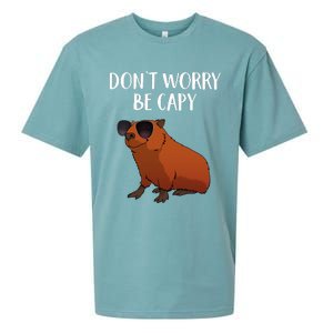 Funny Capybara Art For Cavy Rodent Lover Capybara Sueded Cloud Jersey T-Shirt