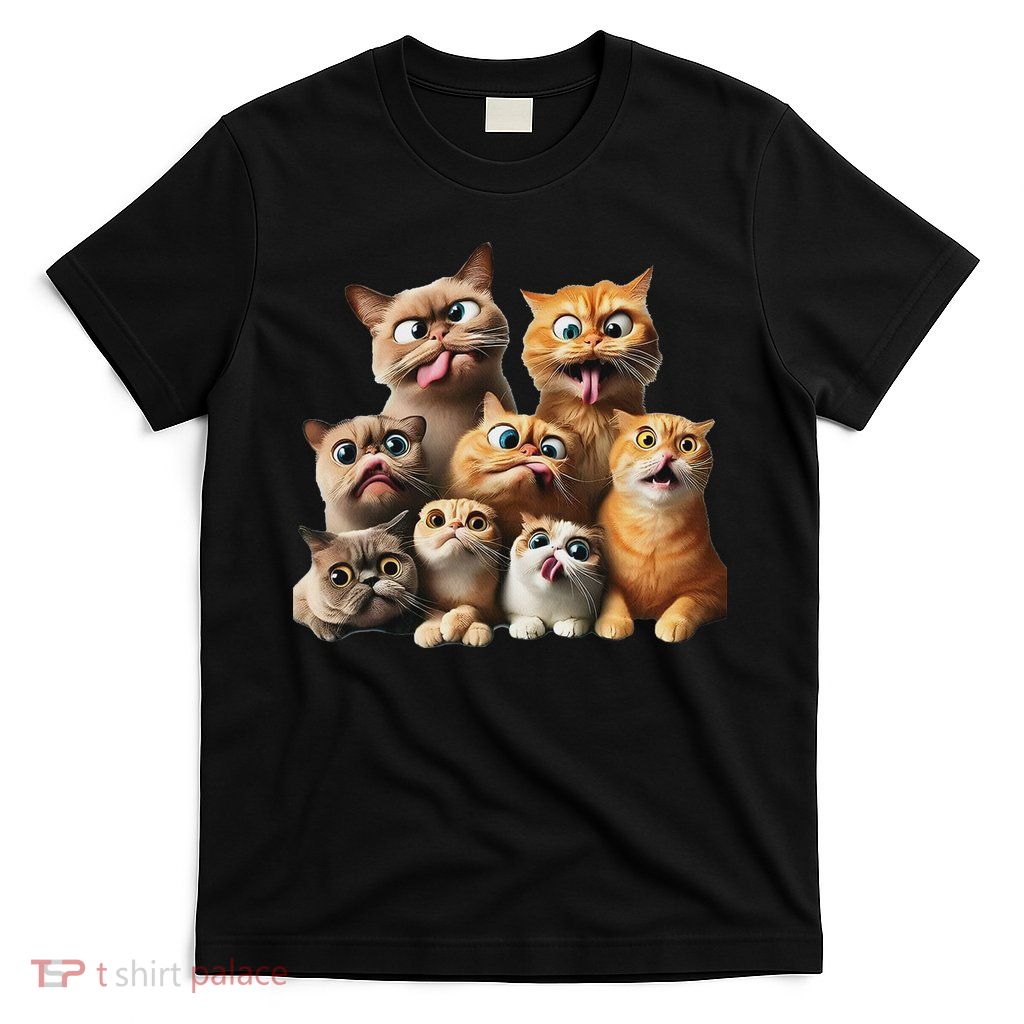 Funny Cat Art Print T-Shirt