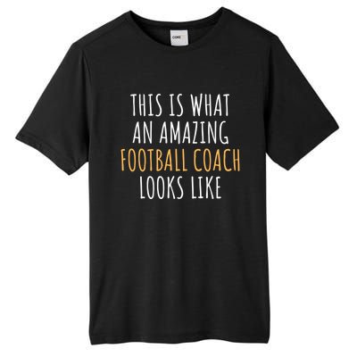 Football Coach Appreciation Thank You End Of Year Christmas Gift Tall Fusion ChromaSoft Performance T-Shirt