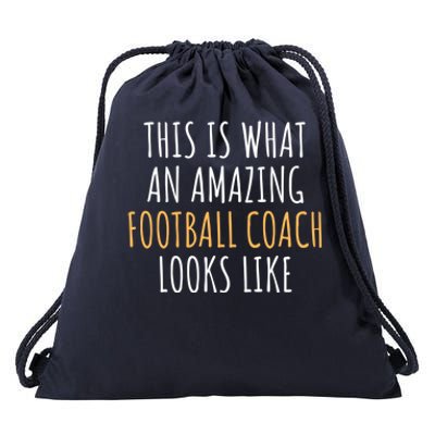 Football Coach Appreciation Thank You End Of Year Christmas Gift Drawstring Bag