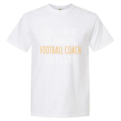 Football Coach Appreciation Thank You End Of Year Christmas Gift Garment-Dyed Heavyweight T-Shirt