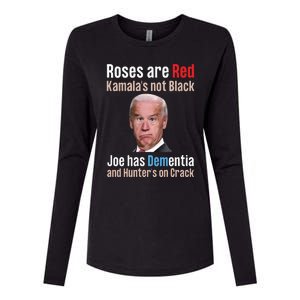 Funny Conservative Anti Biden Womens Cotton Relaxed Long Sleeve T-Shirt