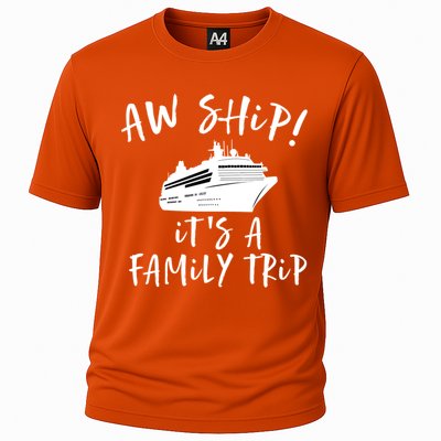 Family Cruise Aw Ship Its A Family Trip Gift Cooling Performance Crew T-Shirt