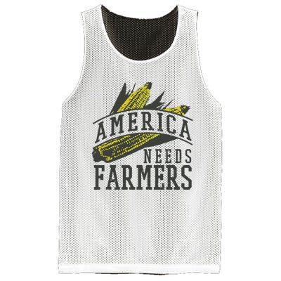 Farmer Corn America Needs Farmers Shirts Gift Mesh Reversible Basketball Jersey Tank