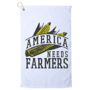 Farmer Corn America Needs Farmers Shirts Gift Platinum Collection Golf Towel