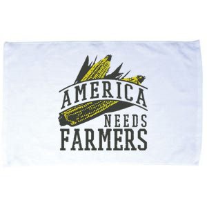 Farmer Corn America Needs Farmers Shirts Gift Microfiber Hand Towel