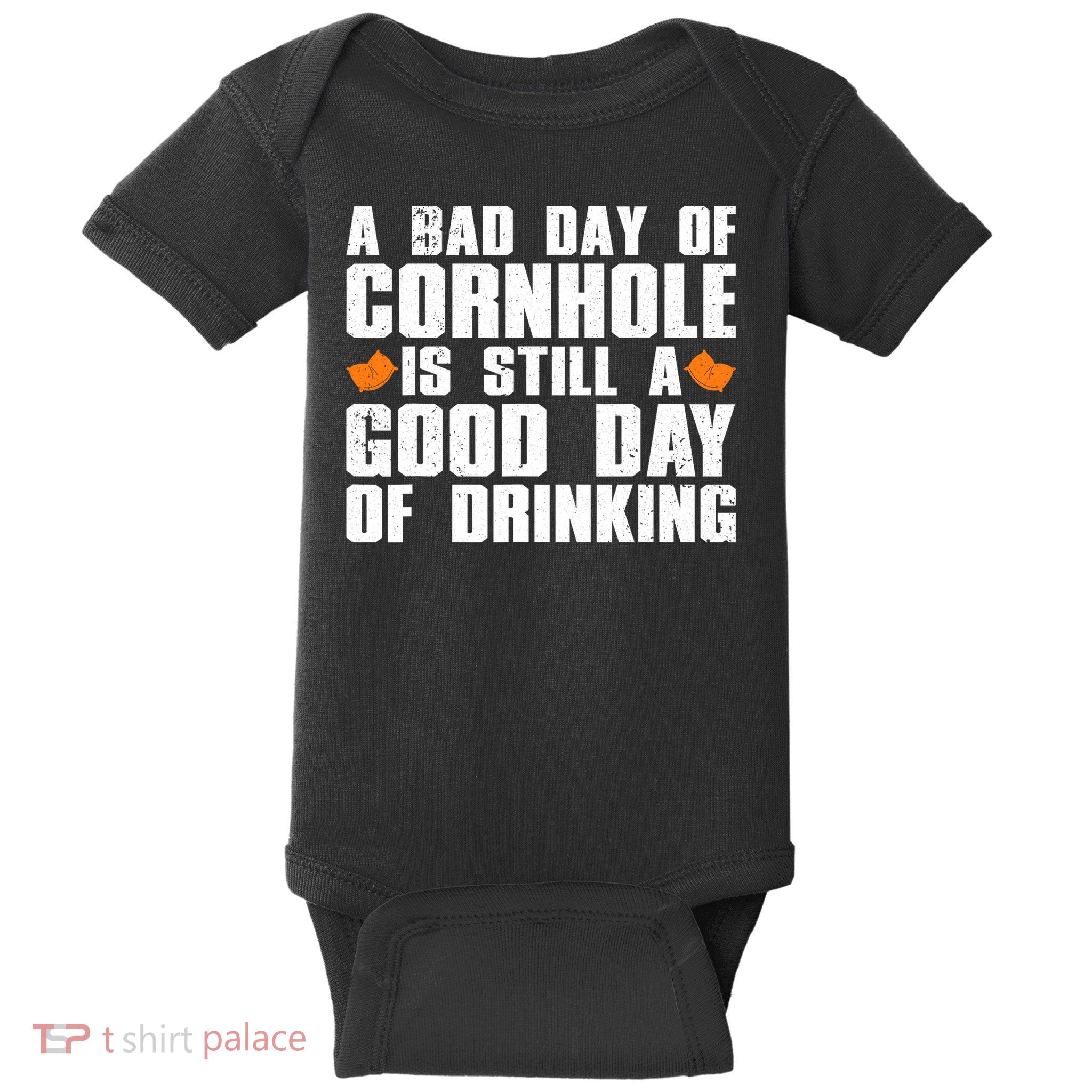Funny Cornhole Art For Men Women Board Game Cornhole Lover Baby Bodysuit
