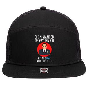 Funny Conservative Anti Biden Defund The FBI 7 Panel Mesh Trucker Snapback Hat