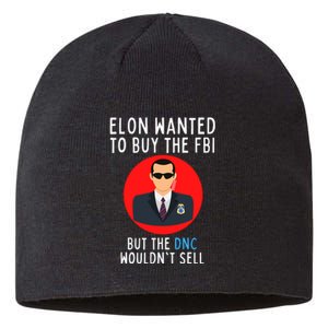 Funny Conservative Anti Biden Defund The FBI Sustainable Beanie