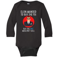 Funny Conservative Anti Biden Defund The FBI Baby Long Sleeve Bodysuit