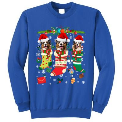 Funny Christmas Australian Shepherd Dogs Gift Sweatshirt