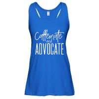 Funny Caffeinate And Advocate Cool Gift Best Gift Idea For Sped Funny Gift Ladies Essential Flowy Tank