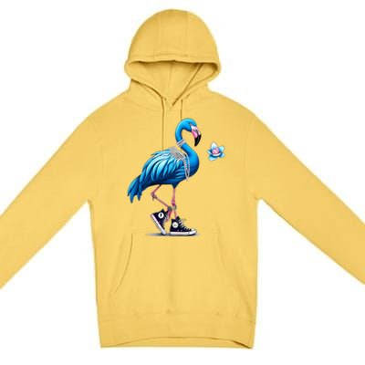 Flamingo Chucks And Pearls Comma La Kamala 2024 Premium Pullover Hoodie