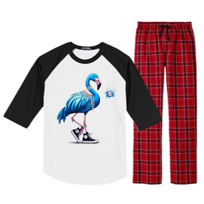 Flamingo Chucks And Pearls Comma La Kamala 2024 Raglan Sleeve Pajama Set