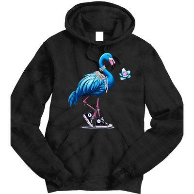 Flamingo Chucks And Pearls Comma La Kamala 2024 Tie Dye Hoodie