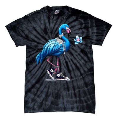 Flamingo Chucks And Pearls Comma La Kamala 2024 Tie-Dye T-Shirt